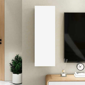 Weißer TV-Schrank, Hängend, 90 cm