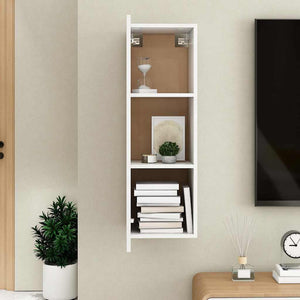 Weißer TV-Schrank, Hängend, 90 cm