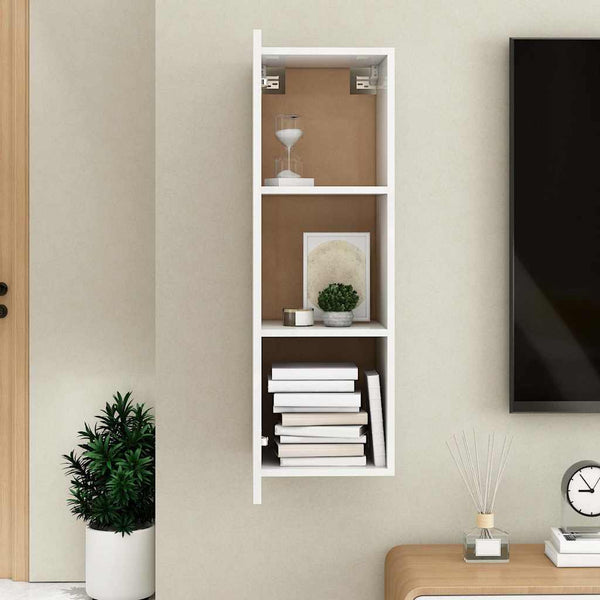 Weißer TV-Schrank, Hängend, 90 cm
