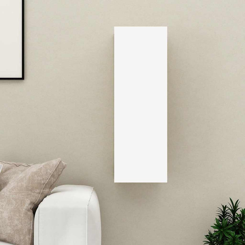 vidaXL Meuble TV Blanc 30,5x30x90 cm Bois d'ingénierie