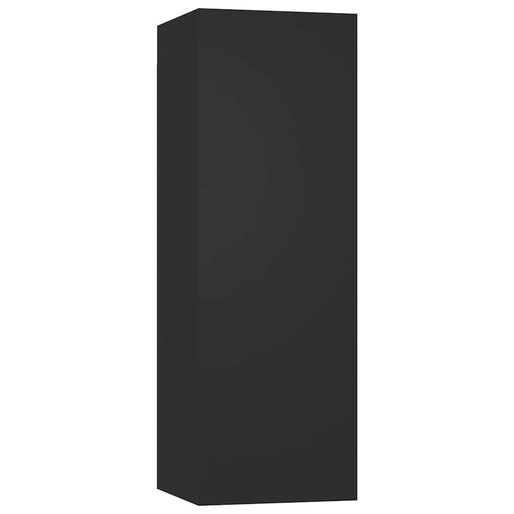 Schwarzer TV-Schrank Hängend, 90 cm