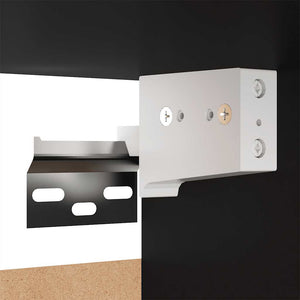 Schwarzer TV-Schrank Hängend, 90 cm