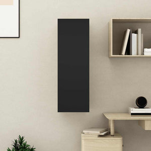 Schwarzer TV-Schrank Hängend, 90 cm