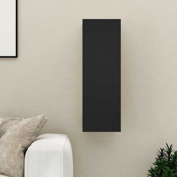 Schwarzer TV-Schrank Hängend, 90 cm