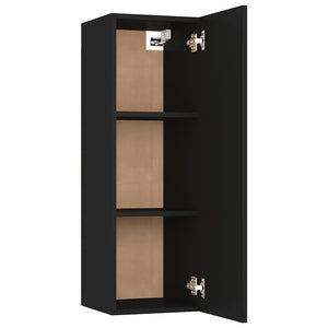 Schwarze TV-Schränke, 2er-Set