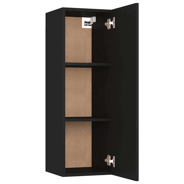 Schwarze TV-Schränke, 2er-Set