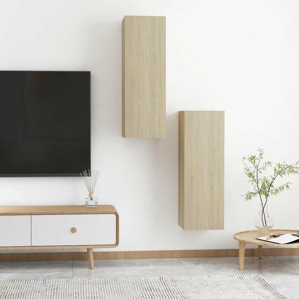 TV-Schränke Sonoma-Eiche, 2er Set