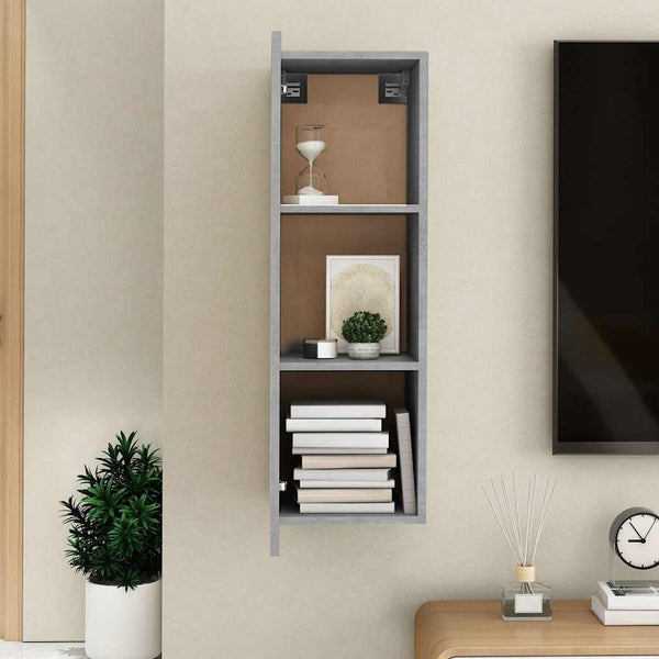 Betongrauer TV-Schrank, 90 cm