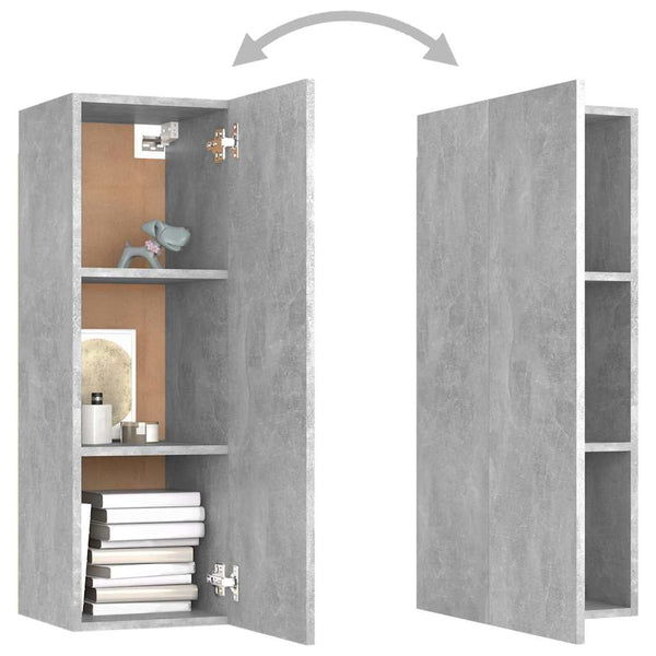 Betongrauer TV-Schrank, 90 cm