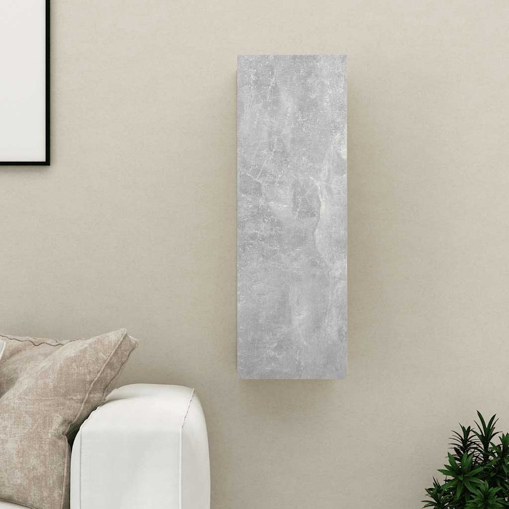 vidaXL Meuble TV Gris béton 30,5x30x90 cm Bois d'ingénierie