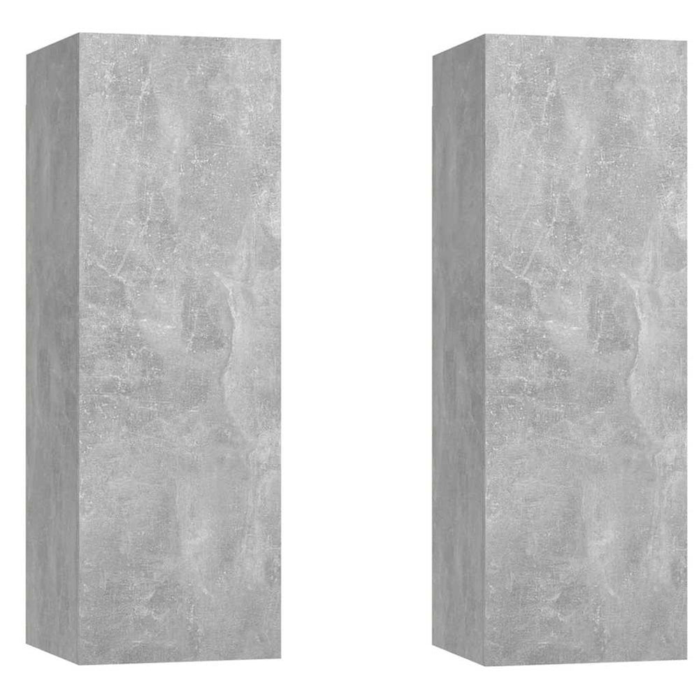 TV-Schränke Betongrau, 2er Set
