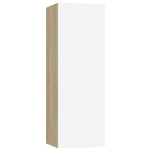 TV-Schrank Weiß Sonoma-Eiche 90cm