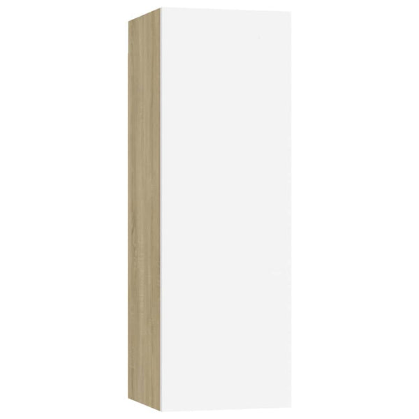 TV-Schrank Weiß Sonoma-Eiche 90cm