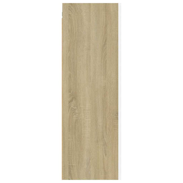 TV-Schrank Weiß Sonoma-Eiche 90cm
