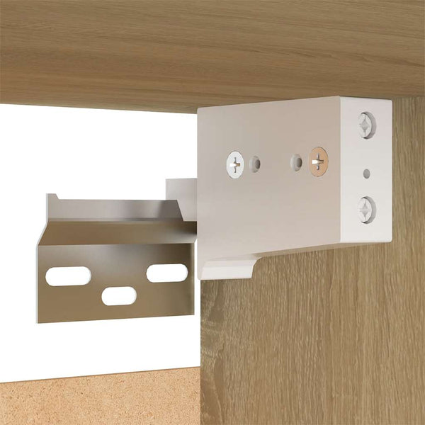 TV-Schrank Weiß Sonoma-Eiche 90cm