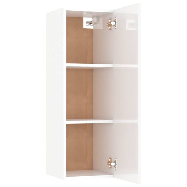 Hänge TV-Schrank Weiß Hochglanz