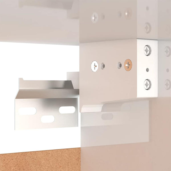 Hänge TV-Schrank Weiß Hochglanz