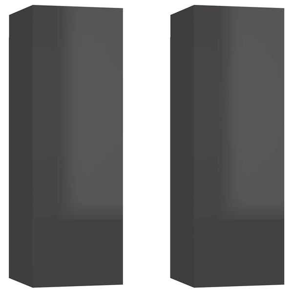 Hänge TV-Schränke Grau, 2er Set