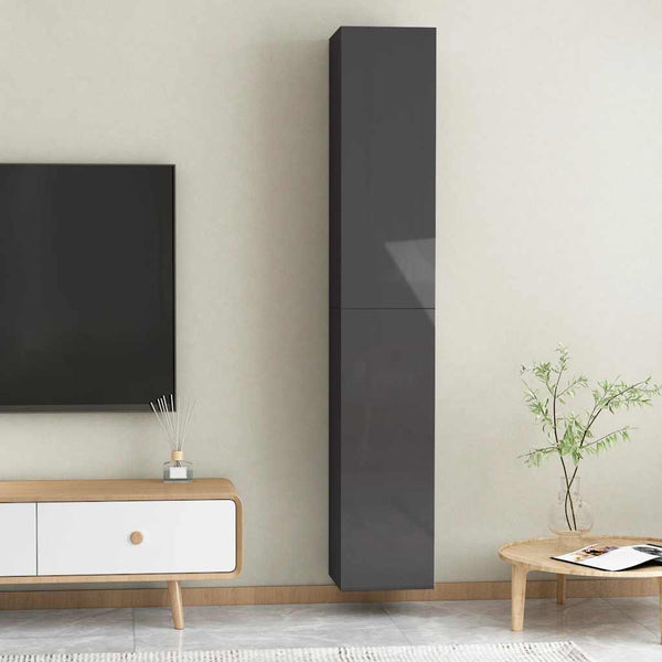 Hänge TV-Schränke Grau, 2er Set