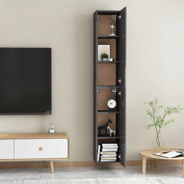 Hänge TV-Schränke Grau, 2er Set