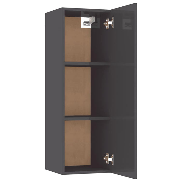 Hänge TV-Schränke Grau, 2er Set