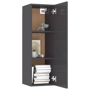 Hänge TV-Schränke Grau, 2er Set