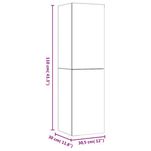 Weißer TV-Schrank Hängend 110cm