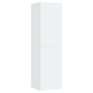 Weiße Hänge-TV-Schränke, 2er Set
