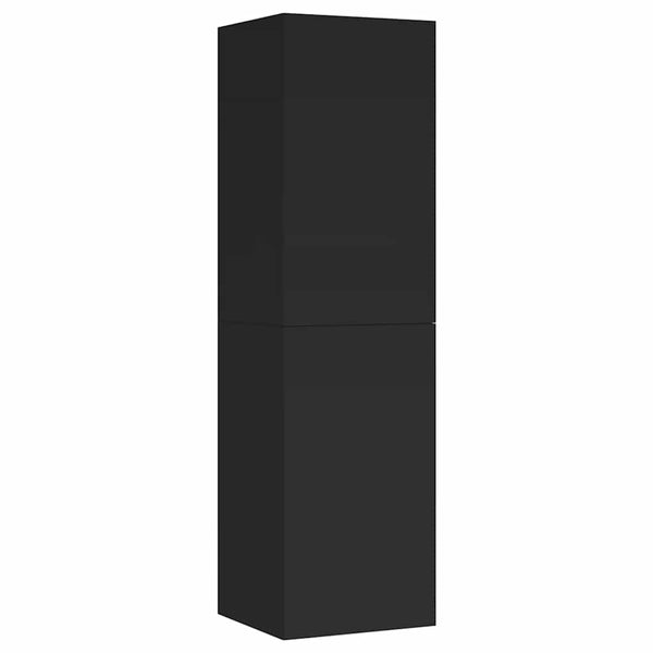 Schwarzer TV-Schrank, Hängend, 110 cm