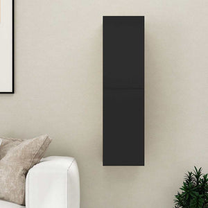 Schwarzer TV-Schrank, Hängend, 110 cm