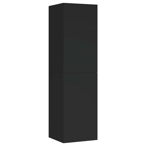 Schwarze TV-Schränke, 2er Set