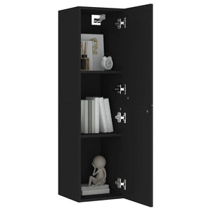 Schwarze TV-Schränke, 2er Set