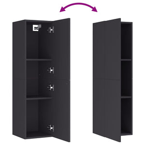 Hängende TV-Schränke, Grau, 2er-Set