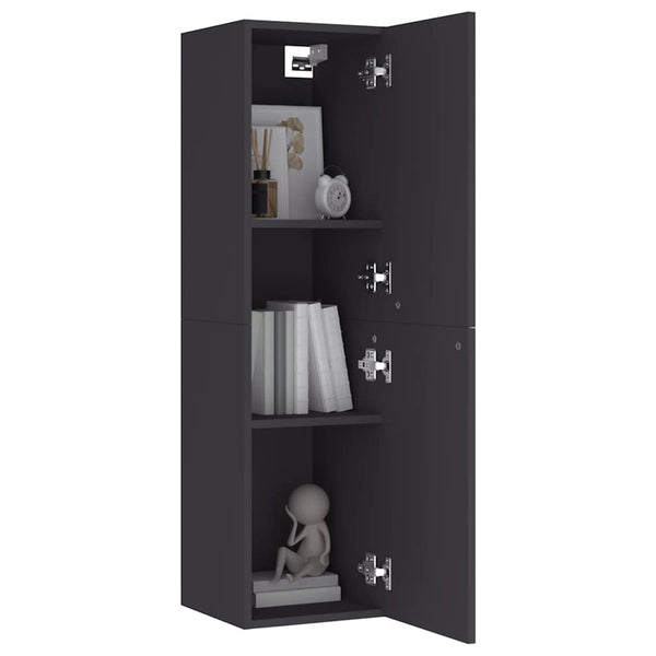 Hängende TV-Schränke, Grau, 2er-Set