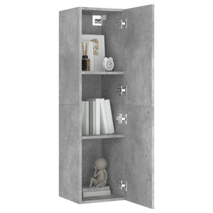 Betongrauer Hänge-TV-Schrank 110cm