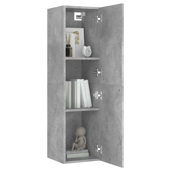 Betongrauer Hänge-TV-Schrank 110cm