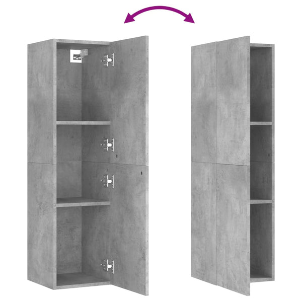 TV-Schränke, Betongrau, 2er-Set
