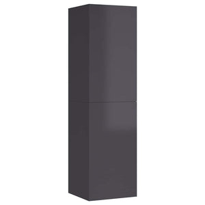 TV-Schränke, Hochglanz-Grau, 2er Set