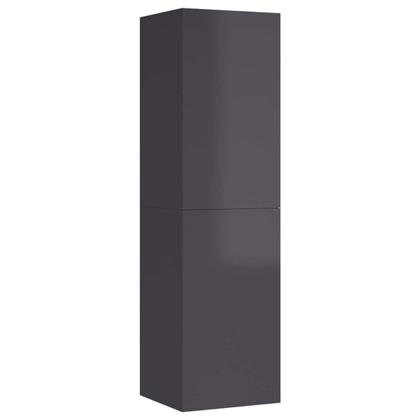 TV-Schränke, Hochglanz-Grau, 2er Set