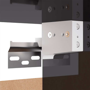 TV-Schränke, Hochglanz-Grau, 2er Set