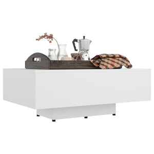 Weißer Couchtisch 85x55 cm