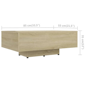 Sonoma Eiche Couchtisch, 85 cm
