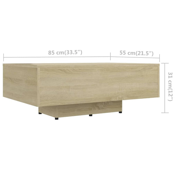Sonoma Eiche Couchtisch, 85 cm