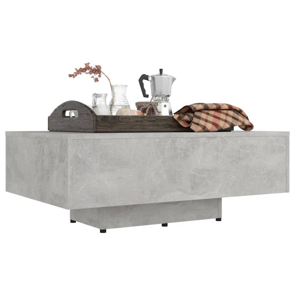 Betongrauer Couchtisch 85x55 cm