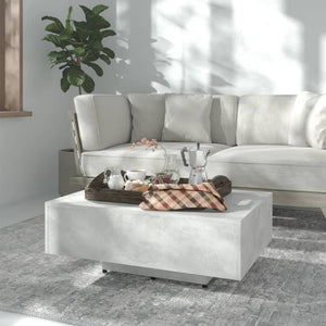 Betongrauer Couchtisch 85x55 cm