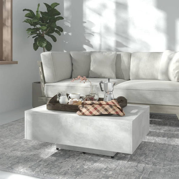 Betongrauer Couchtisch 85x55 cm