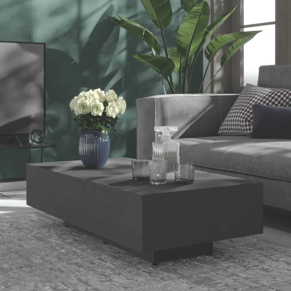 Grauer Couchtisch 100x49,5 cm