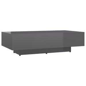 Hochglanz Couchtisch Grau 115x60 cm