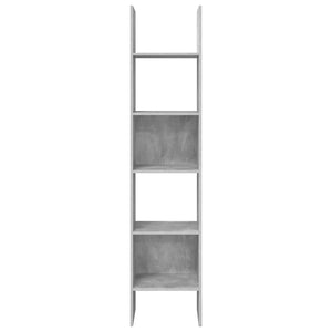 Betongraues Bücherregal, 180 cm hoch