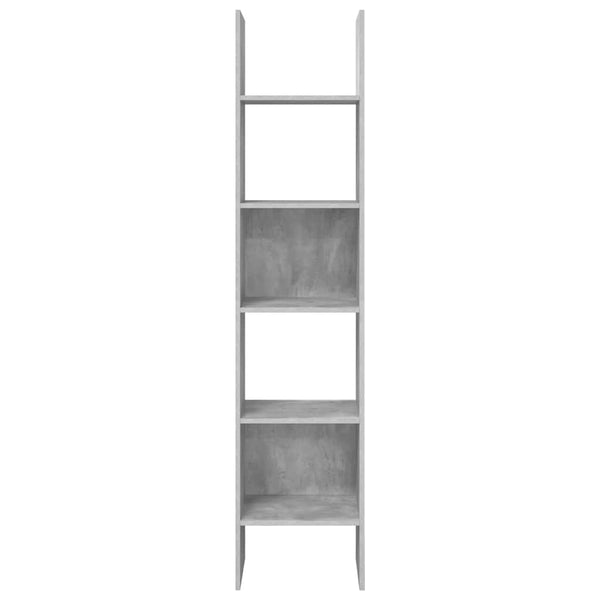 Betongraues Bücherregal, 180 cm hoch